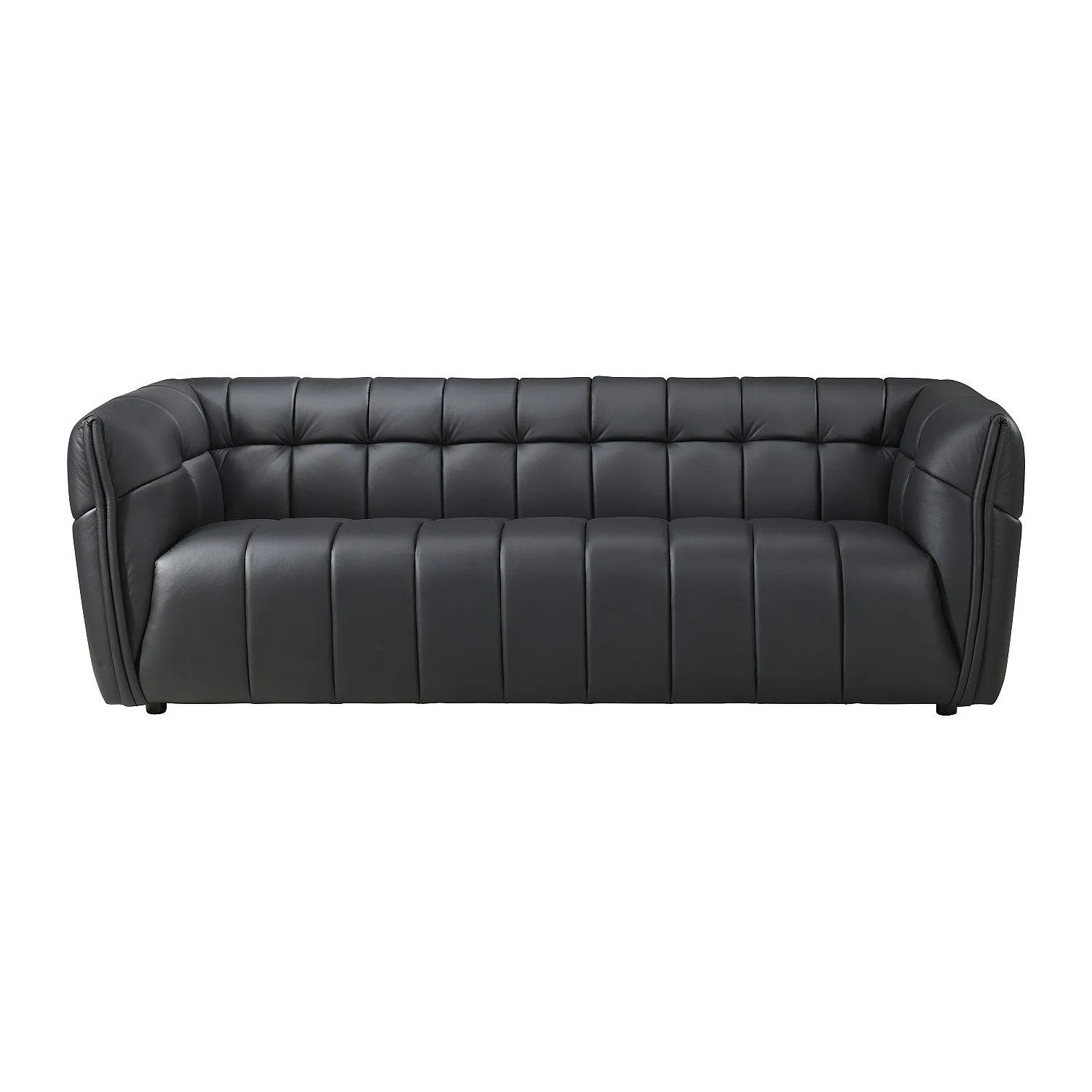 Vente-unique Sofa Ohne Schlafmöglichkeit Dugori Schwarz 222 cm