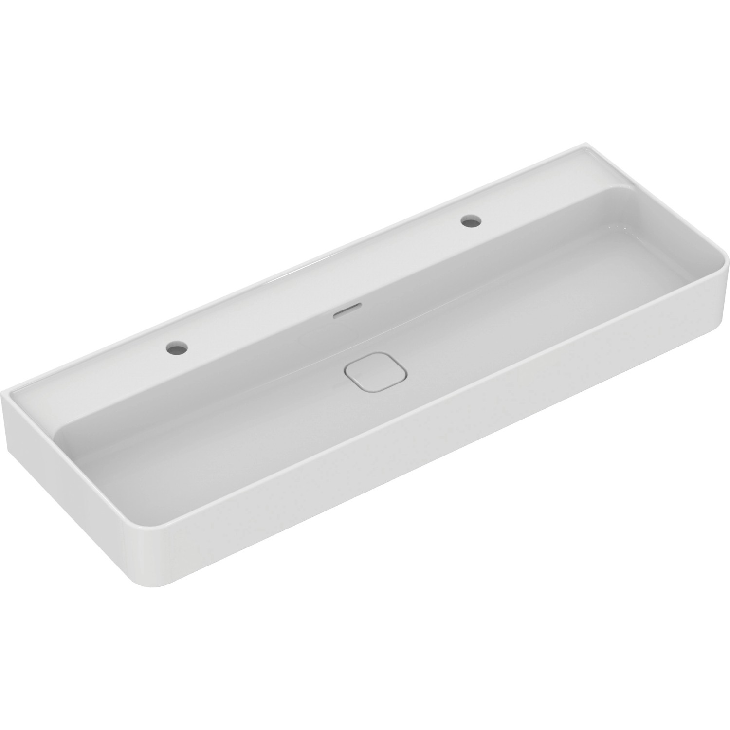 Ideal Standard Waschtisch Strada II 120 cm geschliffen 2 Hahnlöcher m.Überl.Weiß