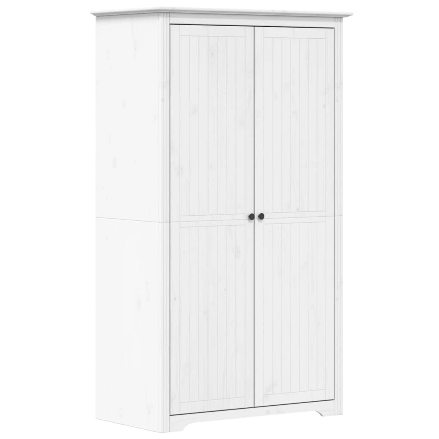 vidaXL Kleiderschrank Kleiderschrank BODO Weiß 101x52x176,5 cm Massivholz K günstig online kaufen