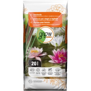 Sack GROW by OBI Teicherde, 20l, für Wasserpflanzen, Seerosen und Sumpfpflanzen.