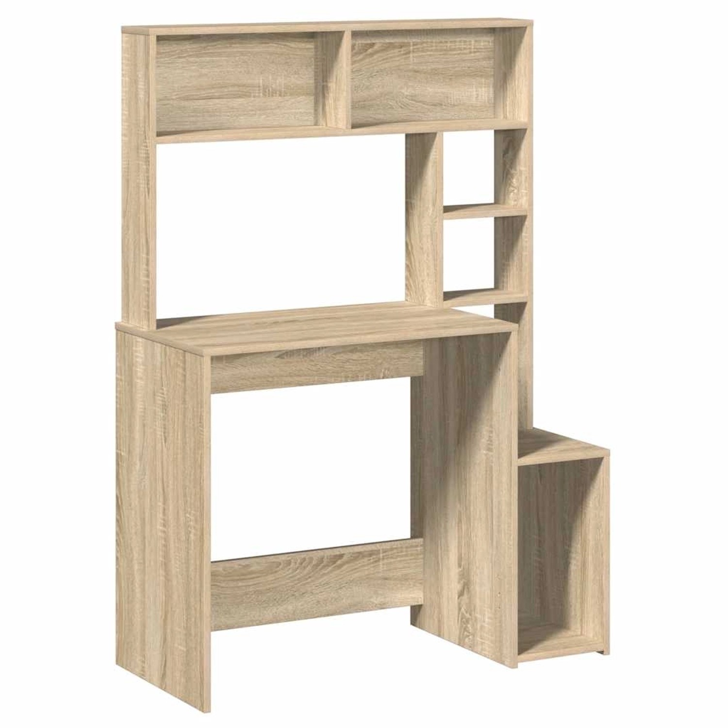 vidaXL Schreibtisch mit Regal Sonoma-Eiche 100x45x140 cm Holzwerkstoff 8604 günstig online kaufen