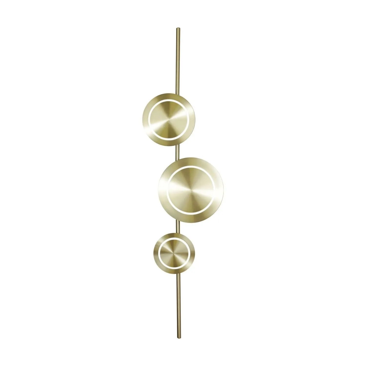 Licht-Erlebnisse LED Wandlampe Groß 120 CM Hoch Aluminium In Gold 3000 K 1008 LM Modern