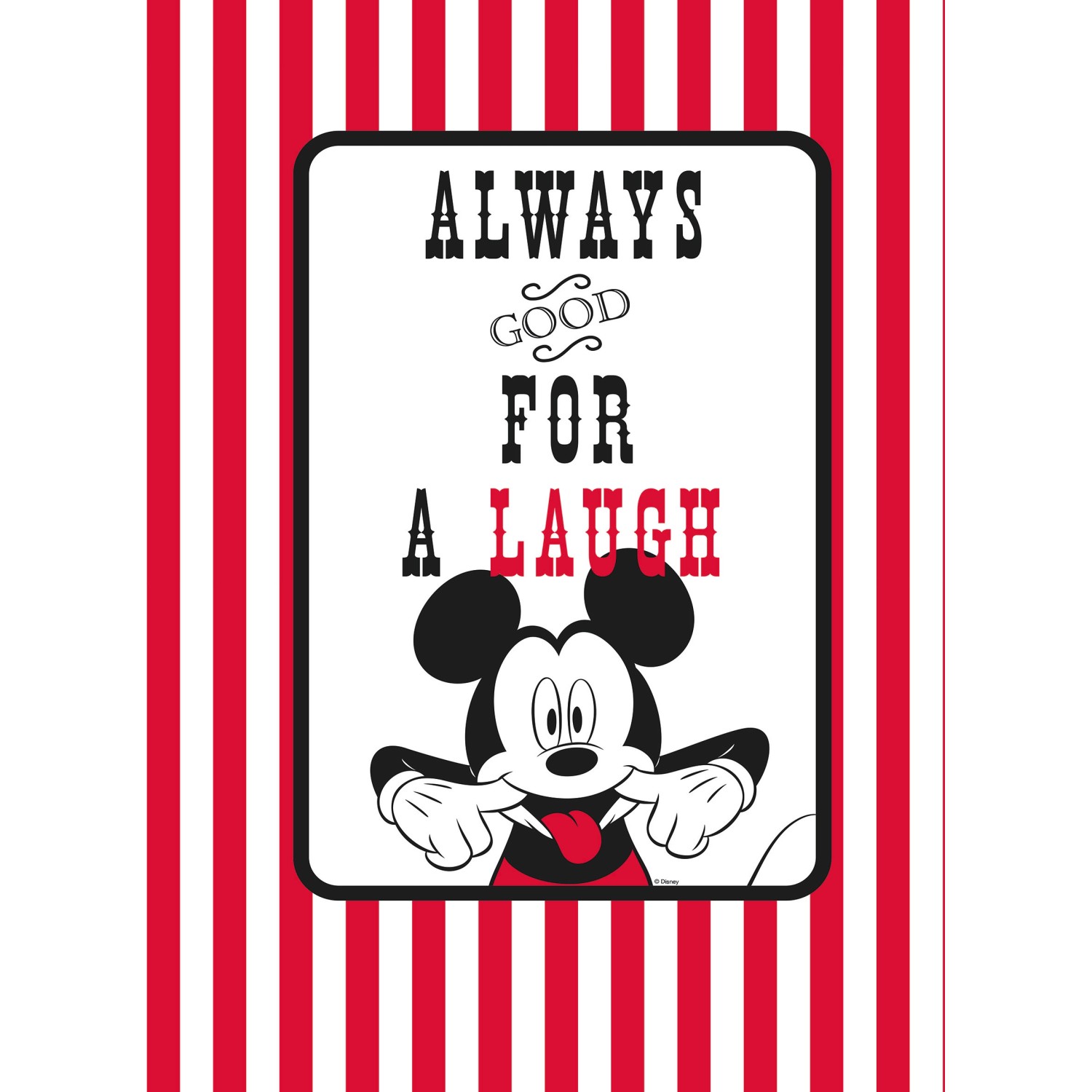 Komar Wandbild Mickey Mouse Lines 30 x 40 cm günstig online kaufen