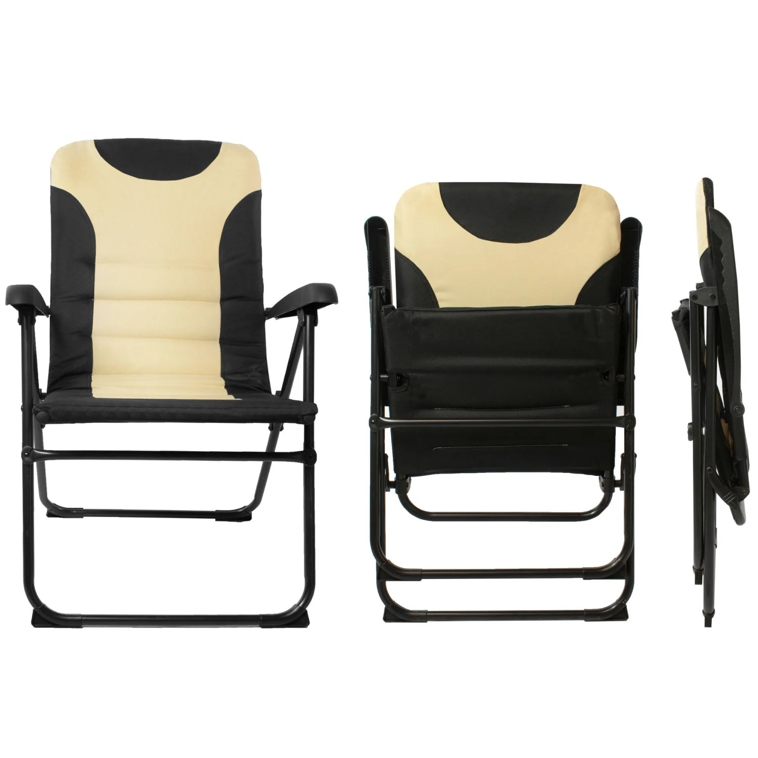 Thumbnail - osoltus Alu Camping Klappsessel Hochlehner MPO Van Schwarz Beige