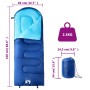 vidaXL Schlafsack für Erwachsene Camping 3-4 Jahreszeiten 94439_5