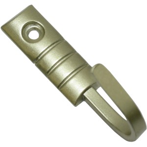 Gardinia Raffhaken Geo, messing-matt, 2,5 cm. Haken für Vitragestangen.