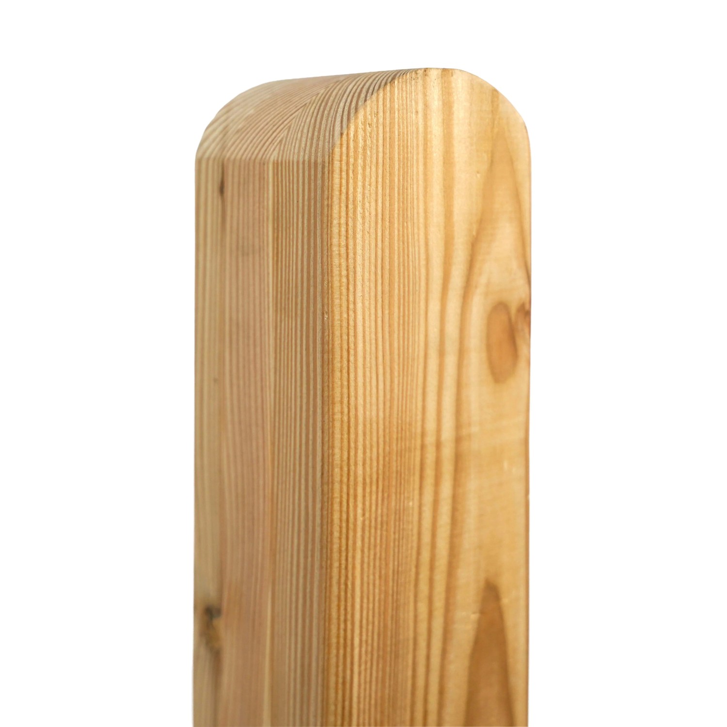 GartenLand Pfosten Rundkopf Holz Lärche 9x9x100 cm PEFC