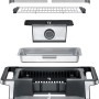 Severin PG 8114 SENOA DigitalBOOST Tischgrill, Einzelteile im Überblick.