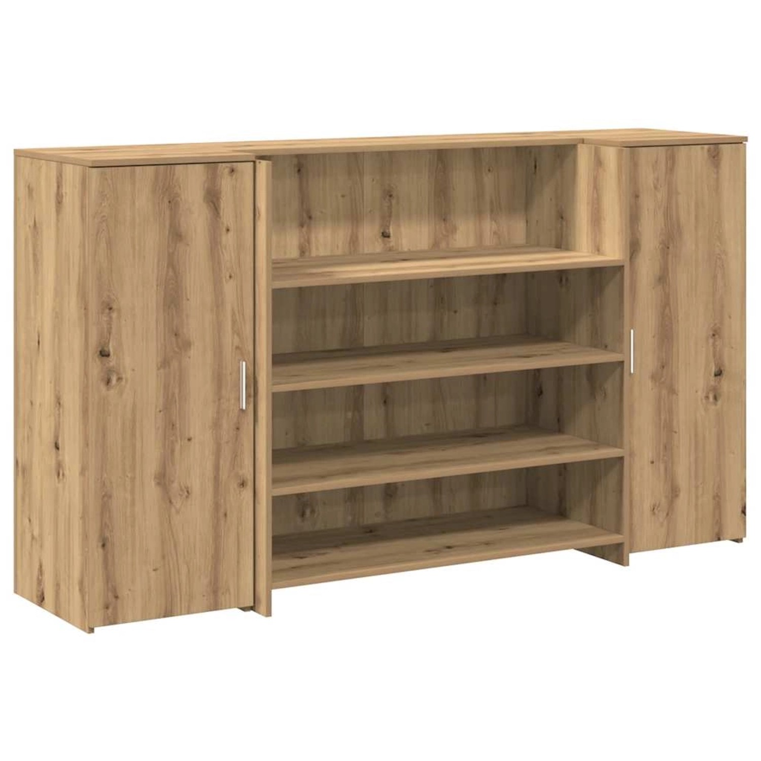 vidaXL Empfangstheke Artisan-Eiche 180x50x103,5 cm Holzwerkstoff 3324177 günstig online kaufen