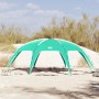 Seegrünes vidaXL Partyzelt auf Sandboden. Wasserdichter Pavillon mit Fiberglasstangen für Garten & Outdoor.