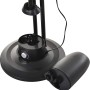 Schwarzer VLC Standventilator mit Sprühnebelfunktion, Wassertank abnehmbar.