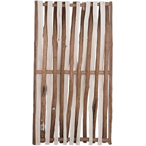 T & J Paco Haselnusszaun, 90x180cm, naturbelassene Halblatten für natürlichen Sichtschutz im Garten.