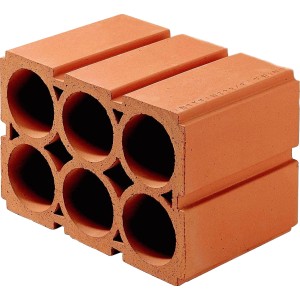 Weinlagerstein aus Ton für 6 Flaschen zur Weinlagerung im Weinregal.