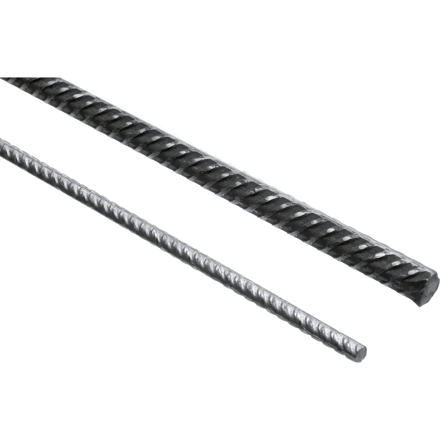 Gerippter Torstahl, 6 mm x 2000 mm, zur Betonbewehrung.
