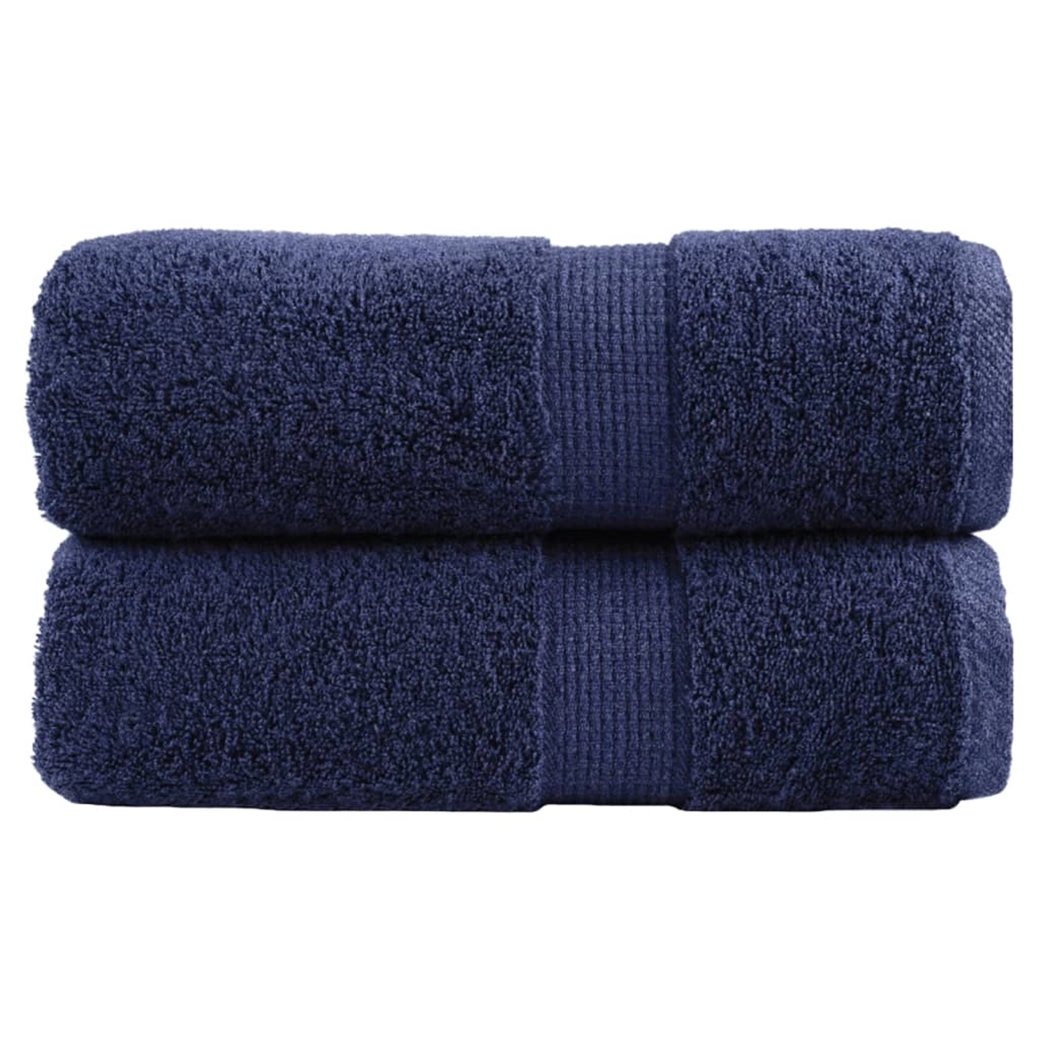 Thumbnail - vidaXL Premium-Seiftücher 2 Stk Marineblau 30x30 cm 600g/m2 Baumwolle