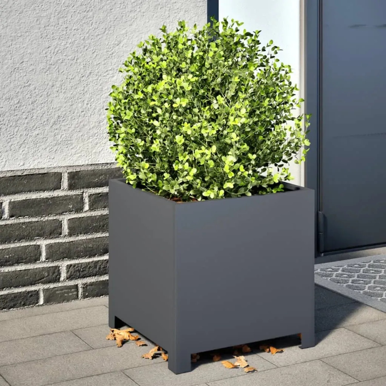 vidaXL Pflanzkübel Anthrazit 40x40x40 Stahl 851203_2