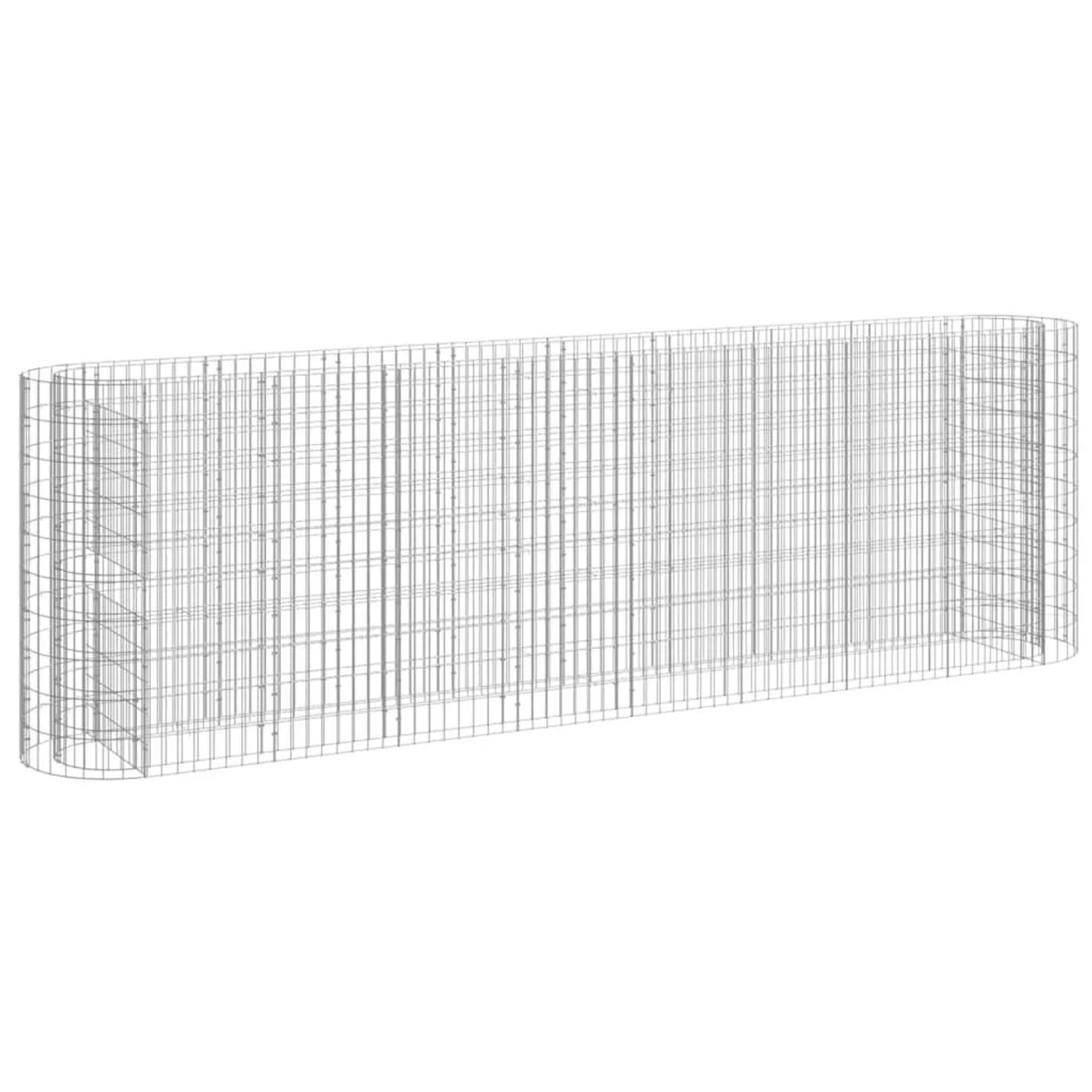 Furnicato Gabionen-hochbeet Verzinktes Eisen 330x50x100 Cm