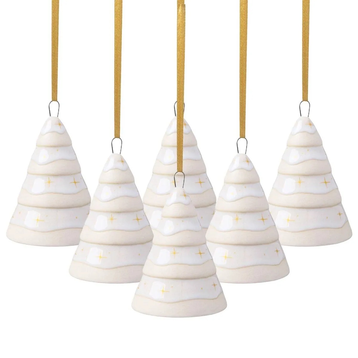 like. by Villeroy & Boch Winter Glow Ornament Tannenbaum 6er Set