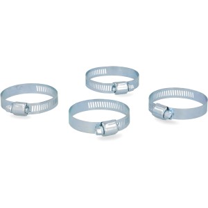 4er Set Schlauchschellen, 40-60 mm, verzinkt, für Wartung und Reparatur.