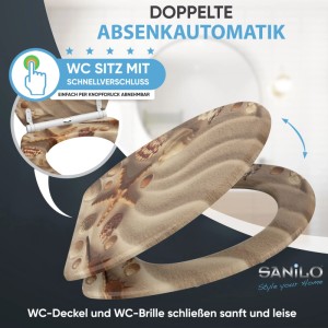 SANILO WC Sitz mit Absenkautomatik Top Fix Sanibel