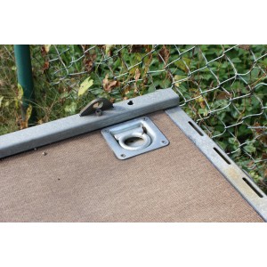 Las Zurrmulde mit Ring und Feder aus verzinktem Stahl, Zubehör für Autoanhänger.