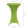 2er-Set grüne Stretch Tischhussen für Stehtische bis 70 cm Durchmesser. Ideal für Partys.