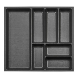 SOTECH ORGA-BOX-3 Besteckeinsätze Tiefe 473 mm Höhe 50,5 mm Anthrazit Schubladeneinsätze Breite 491 mm