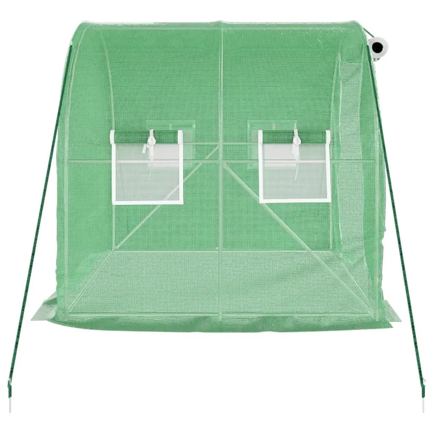 vidaXL Gewächshaus mit Stahlrahmen Grün 4 m² 2x2x2 m 364073_5