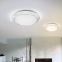 Weiße LED-Deckenleuchte Ronja, Ø 51 cm, dimmbar mit Fernbedienung, Lichtfarbe einstellbar.