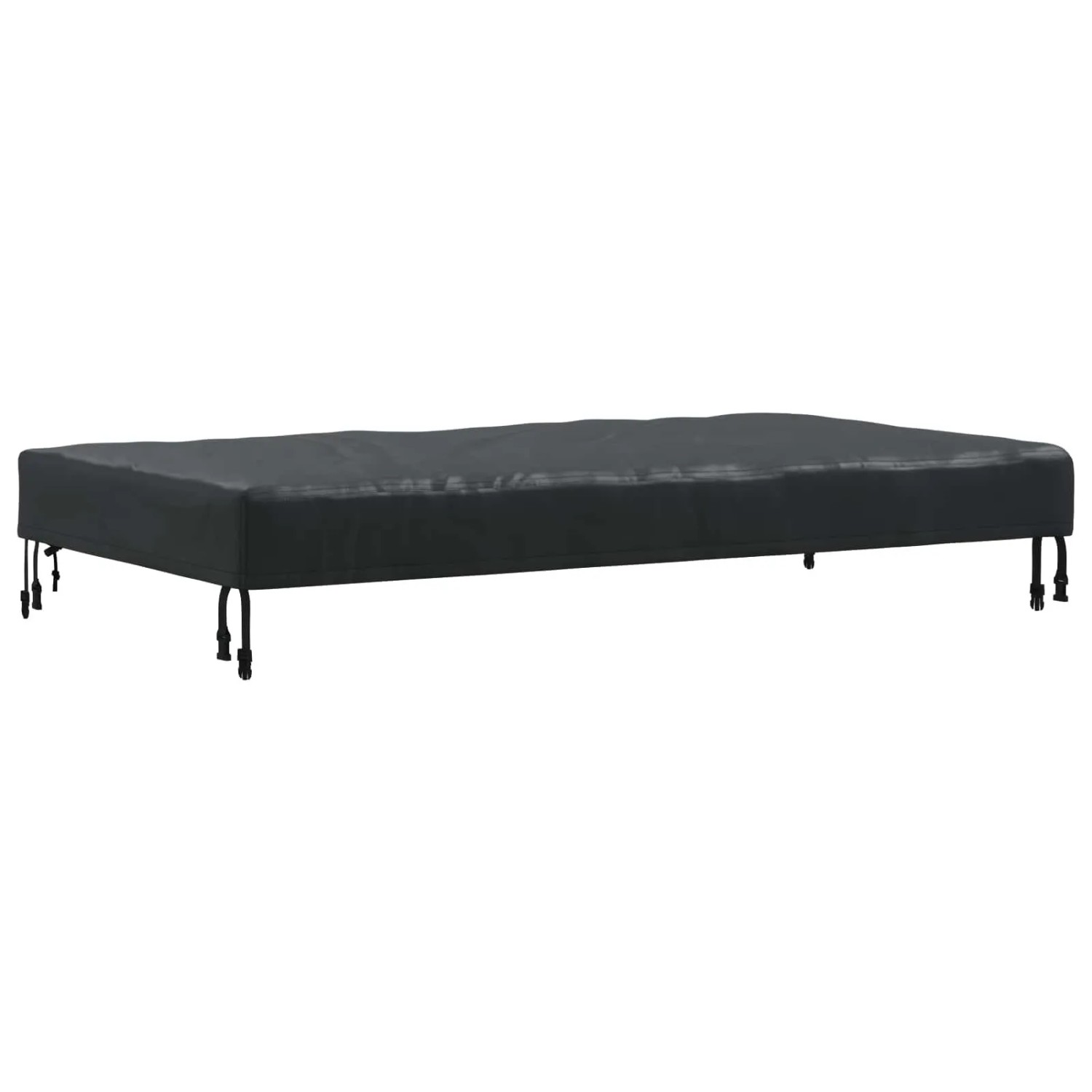 vidaXL Tischdecken Uni Schwarz 102 x 202 x 15 cm Stoff 4106098 günstig online kaufen