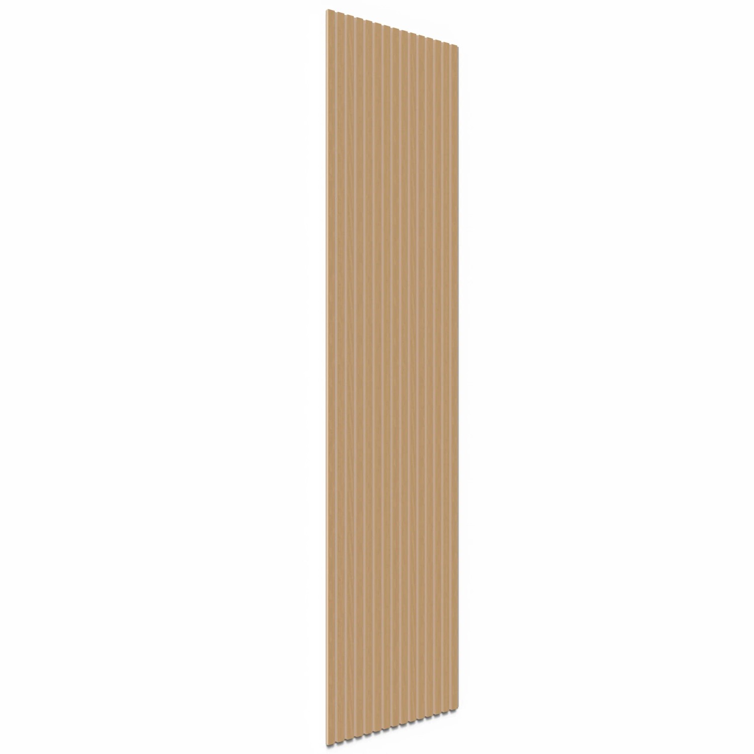Denpanels Akustikpaneel Eiche, beige Filz, 240x60cm, für bessere Raumakustik.