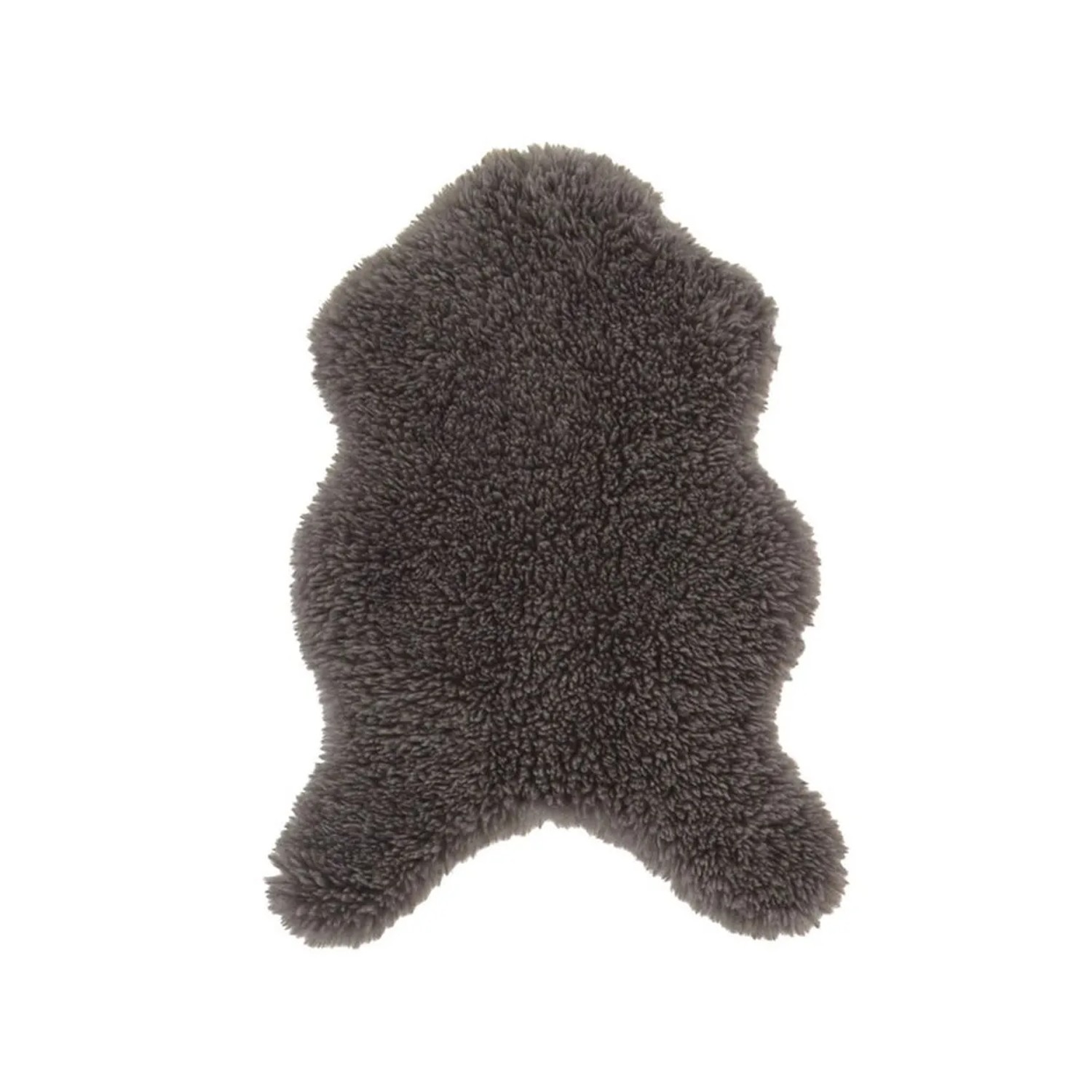 Vercai Rugs Teppich Curly Dunkelgrau 60 x 90 cm