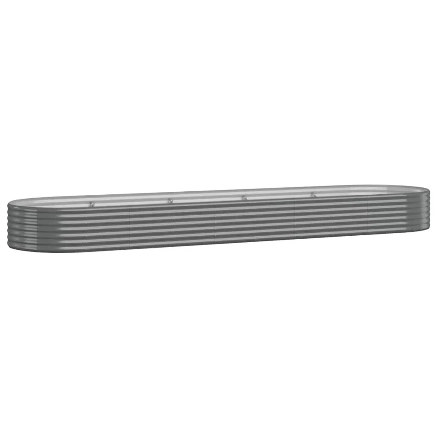 Furnicato Hochbeet Verzinkter Stahl 396x100x36 Cm Grau