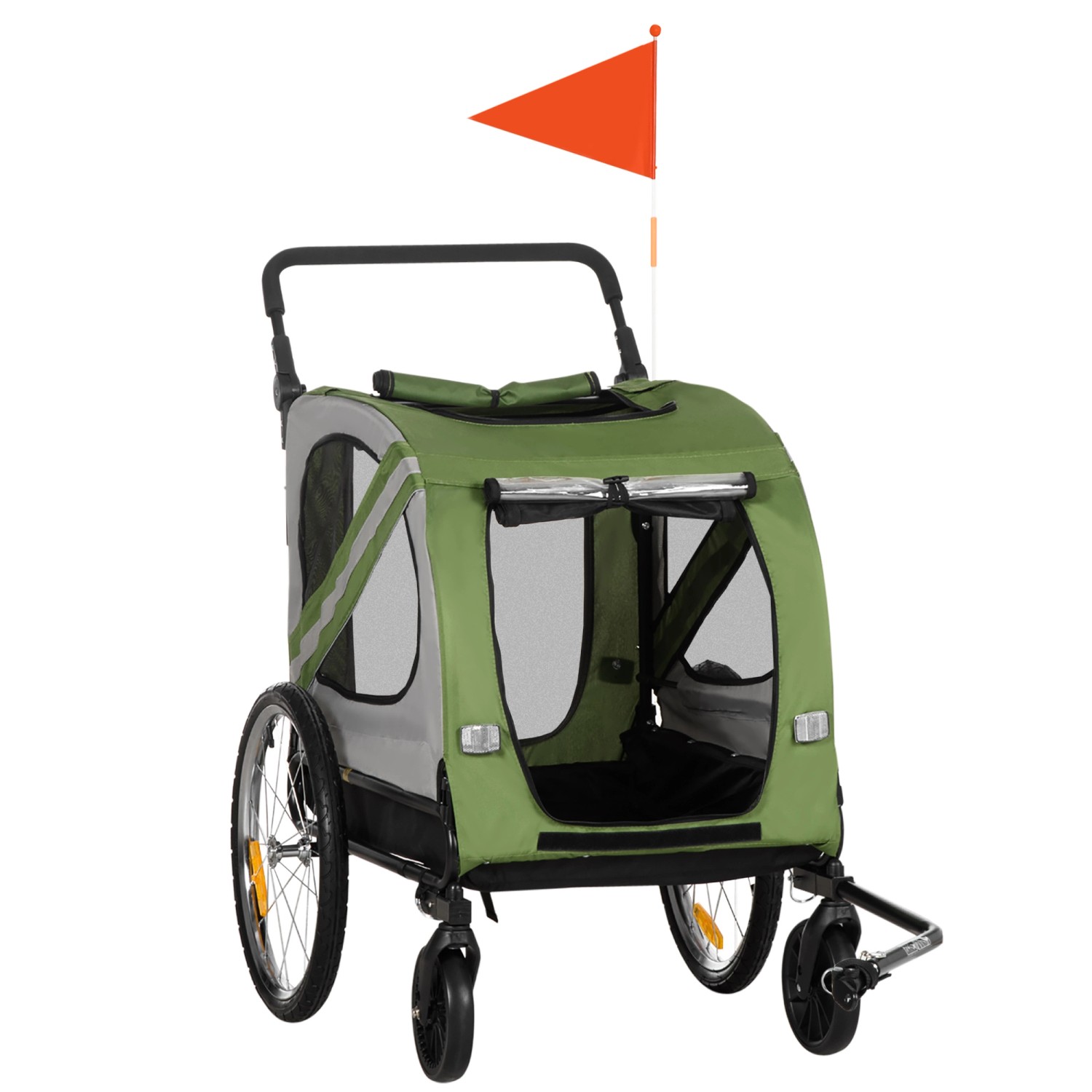 Thumbnail - PawHut Hundeanhänger Stahl Oxford-Gewebe 140L x 72,5B x 108H cm