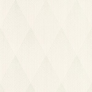 Helle Vliestapete mit Rautenmuster und Punkten für Büro und Schlafzimmer.