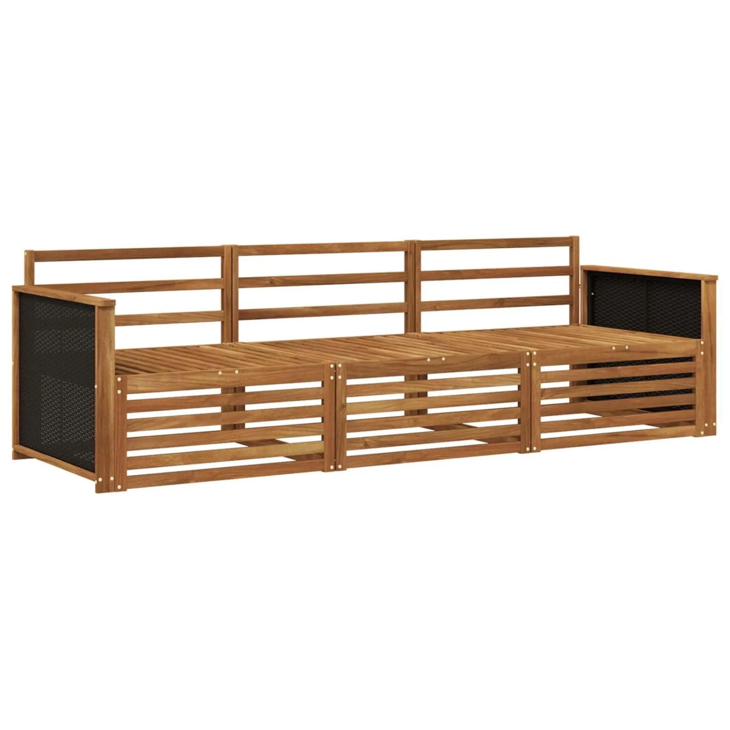 vidaXL Outdoor-Sofagarnitur 3 Stk Natur Massivholz Akazie 3382952
