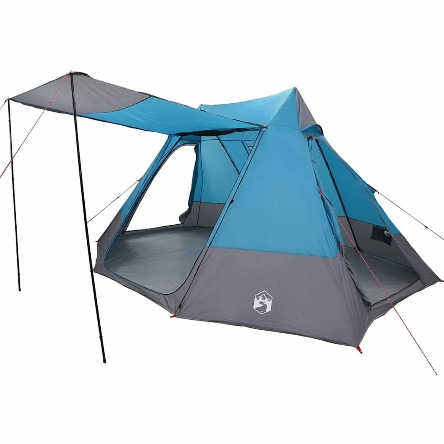 vidaXL Campingzelt mit Dach mit Speicher Blau 482 x 360 x 227 cm Taft 42001188