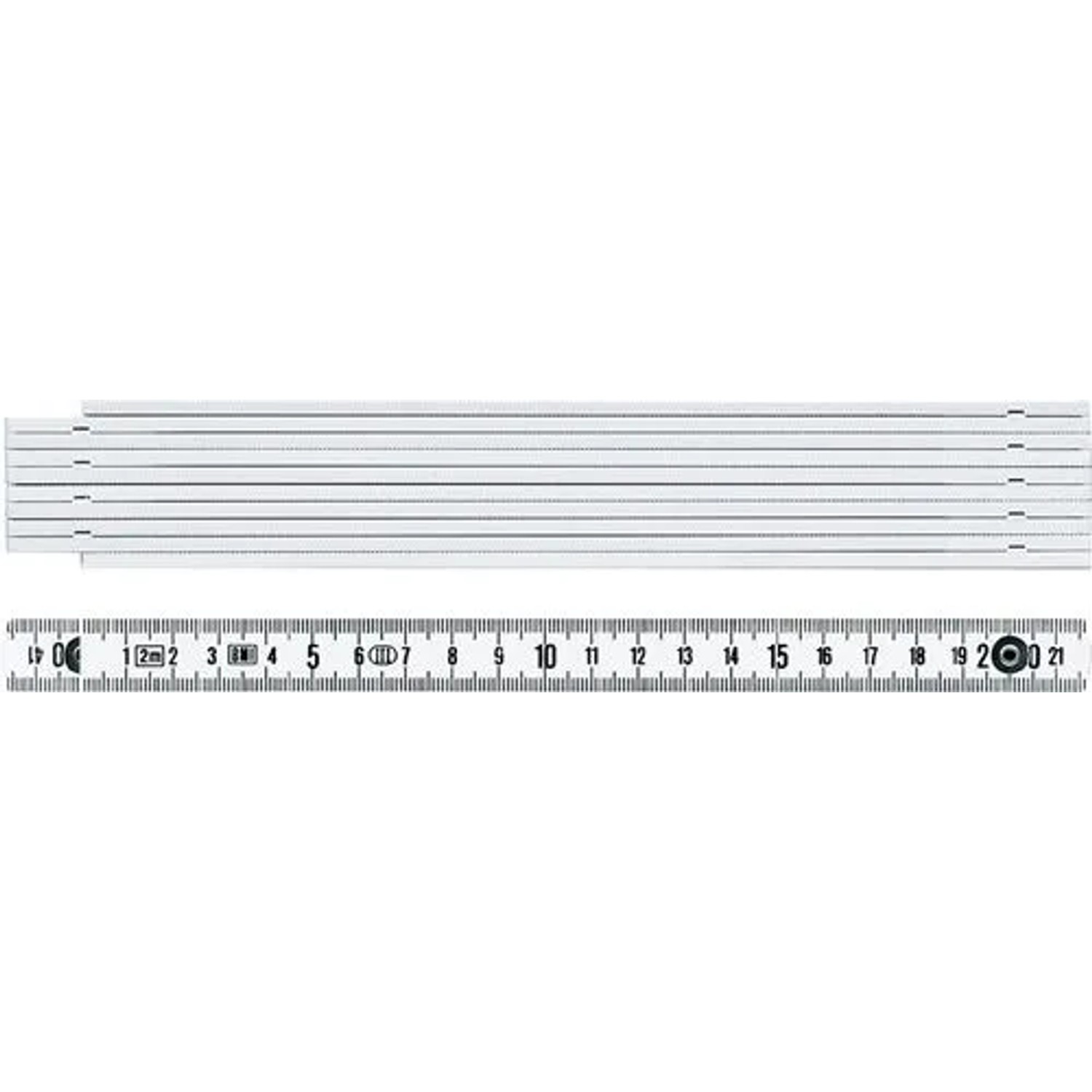 BMI Gliedermaßstab 1041 L 1M Mm Cm EG III Ku Weiß 941104100