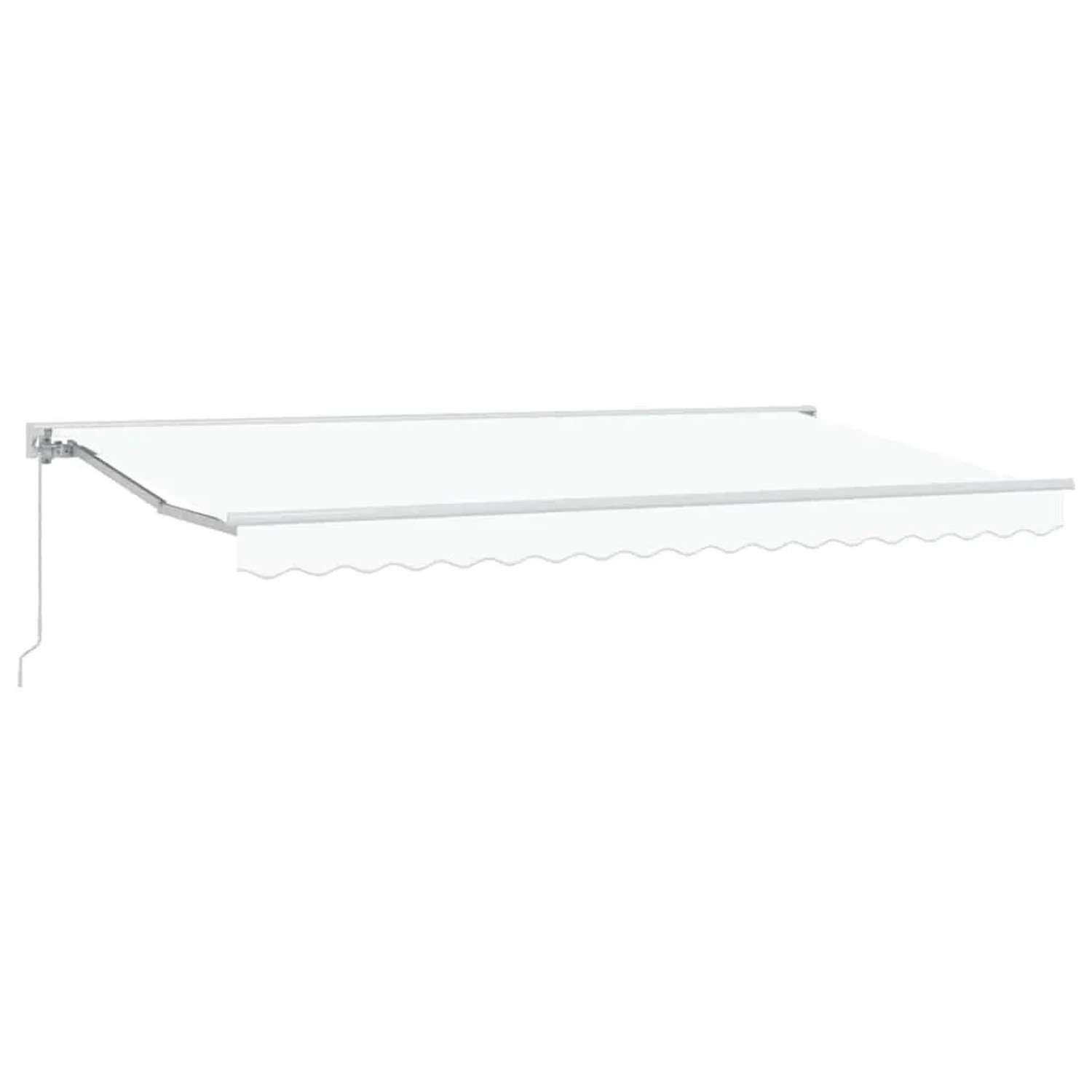 vidaXL Einziehbare Markise Weiß 400 x 200 cm Polyester und Metall 3329865 günstig online kaufen