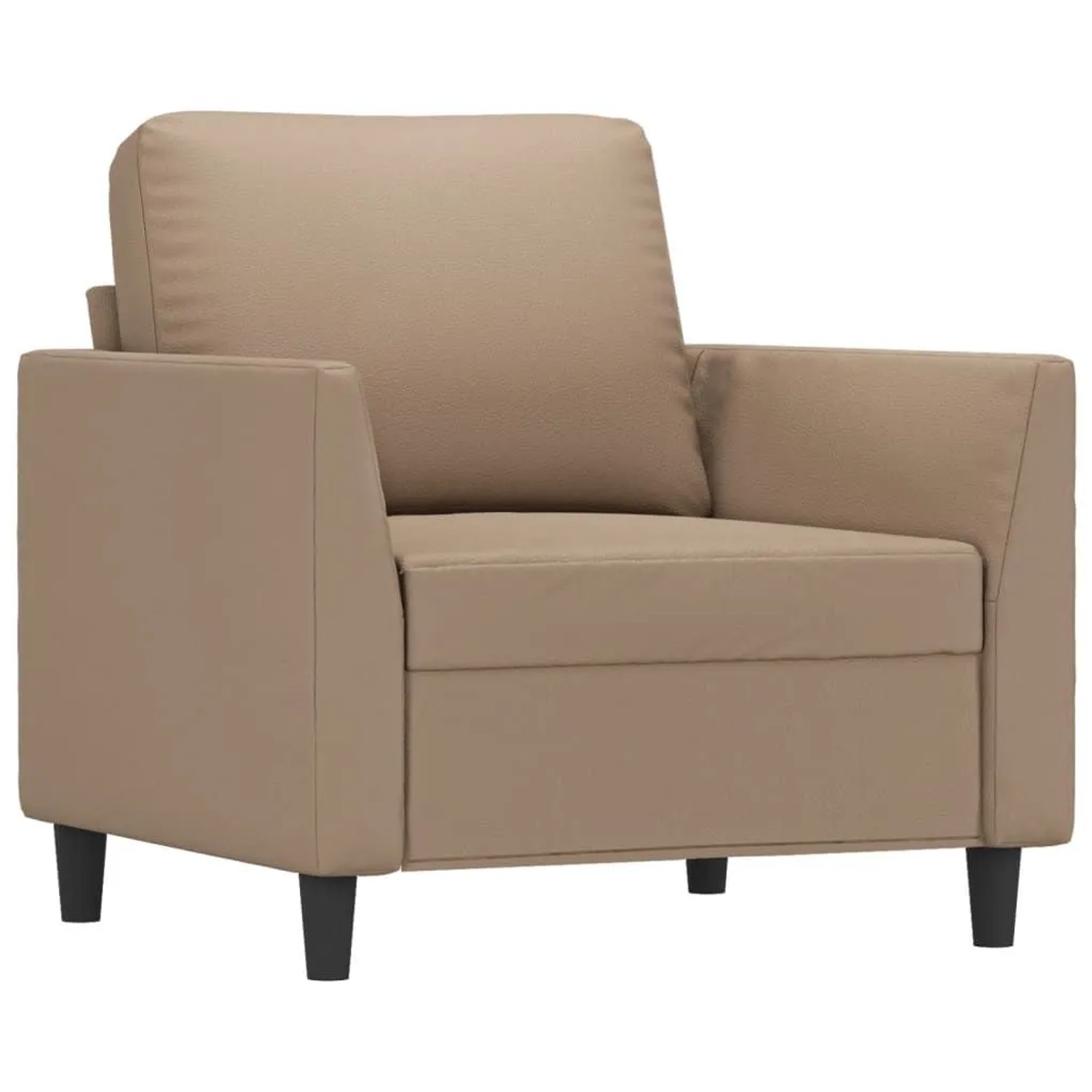 vidaXL Sessel Cappuccino-Braun 60 cm Kunstleder 359327