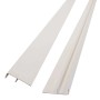 Weißes Protektor Abdeckprofil (10x 250cm) aus PVC für den Gebäudesockel.