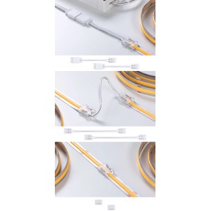 Paulmann MaxLED COB Verbinder-Set für LED-Streifen, 2er-Set, 10 cm.