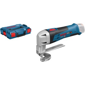 Bosch Professional Akku-Blechschere GSC 12V-13 mit L-Boxx für präzise Blech- und Metallschnitte.