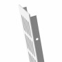 Weißes MS Beschläge Stegblech Gitter (80x300mm) aus Aluminium, RAL 9016, für Lüftung.