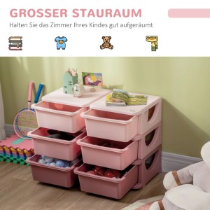 HOMCOM Aufbewahrungsbox mit Stauraum