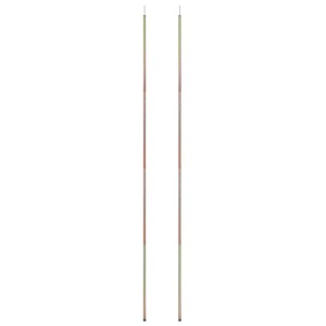 vidaXL Sonnensegel Stangen 2 Stk 200 cm Verzinkter Stahl 315221