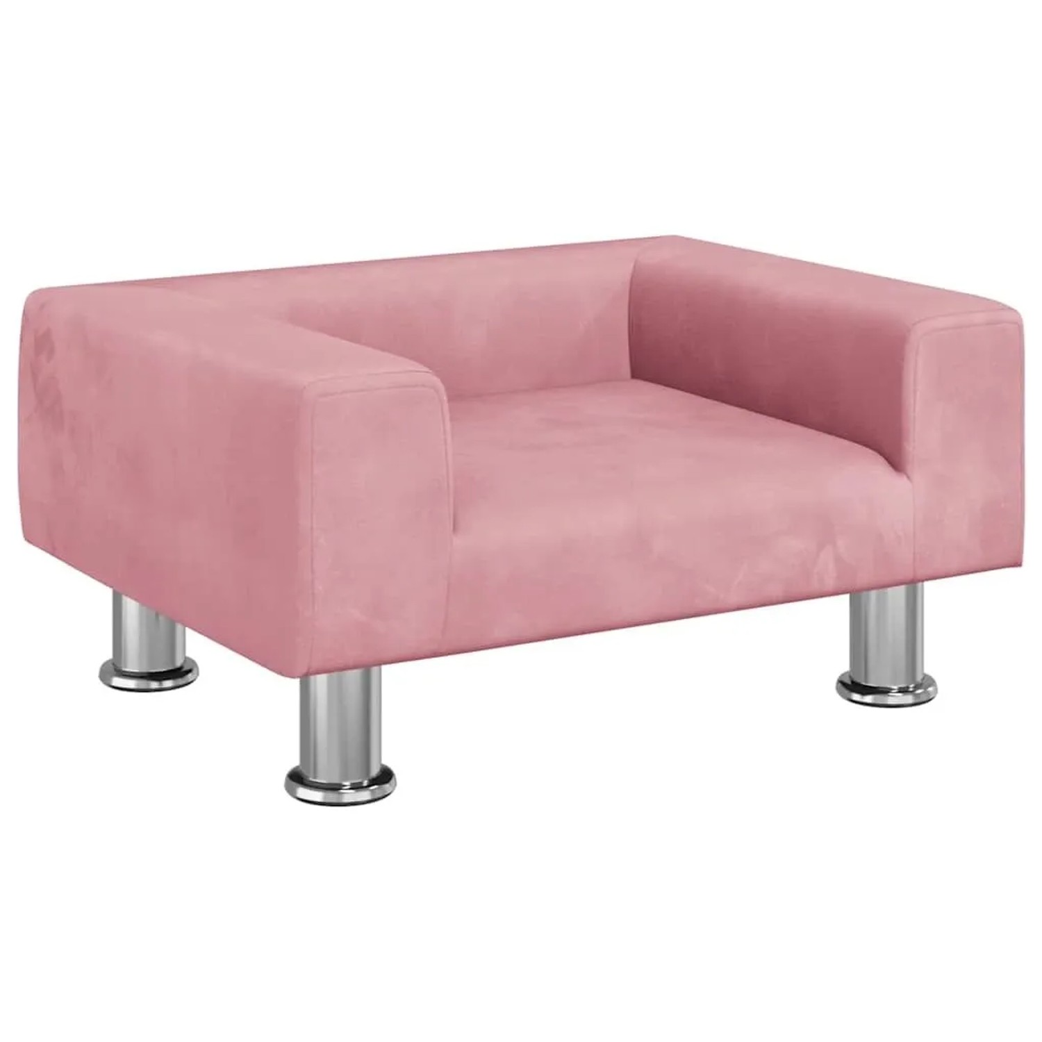 vidaXL Kindersofa Rosa 50x40x26,5 cm Samt 3196339