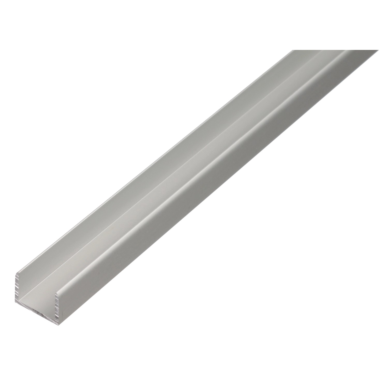U-Profil Aluminium 24 mm x 24,6 mm x 1.000 mm Silber