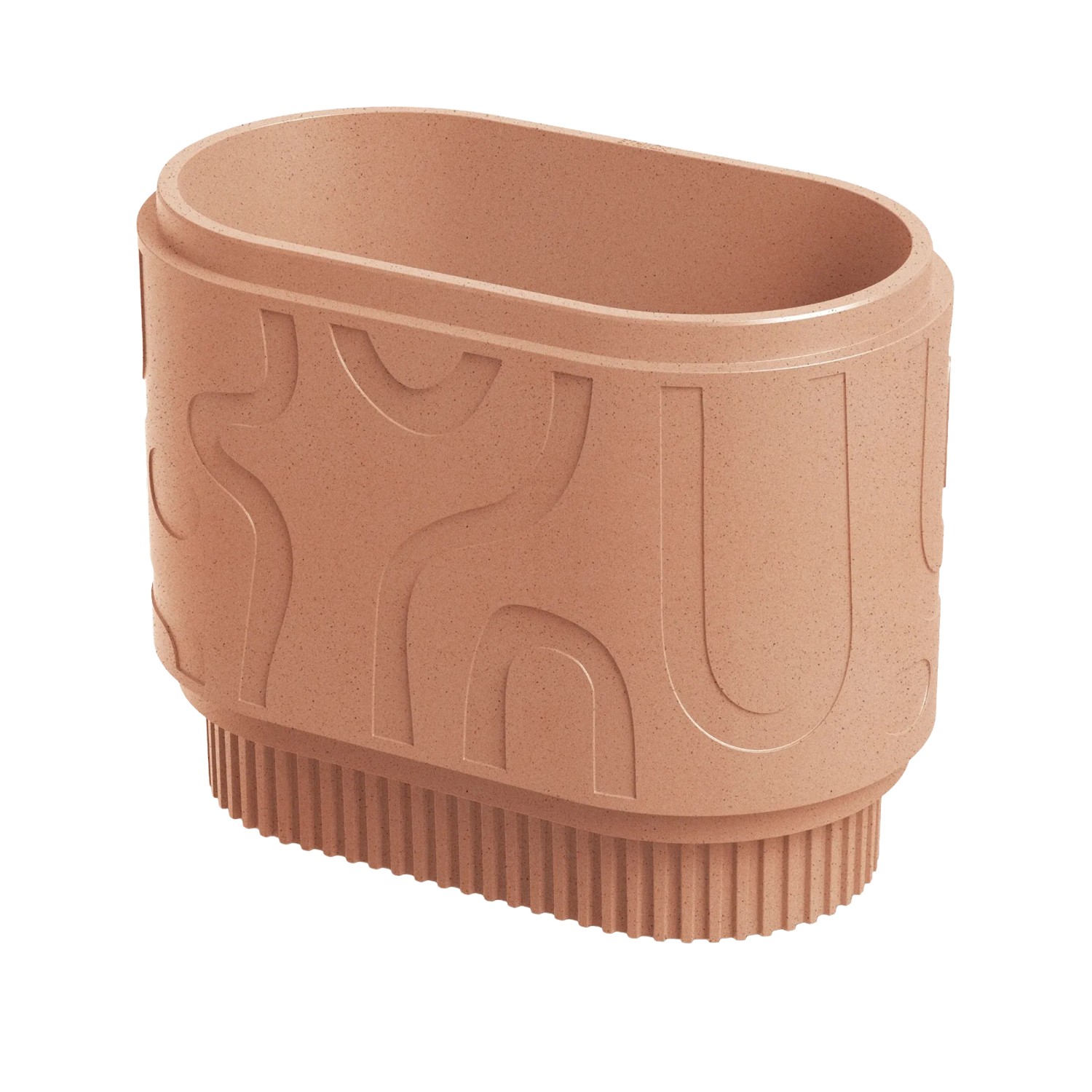 Prosperplast Blumentopf Folka Round Case 58 cm x 34 cm x 46 cm Terrakotta
