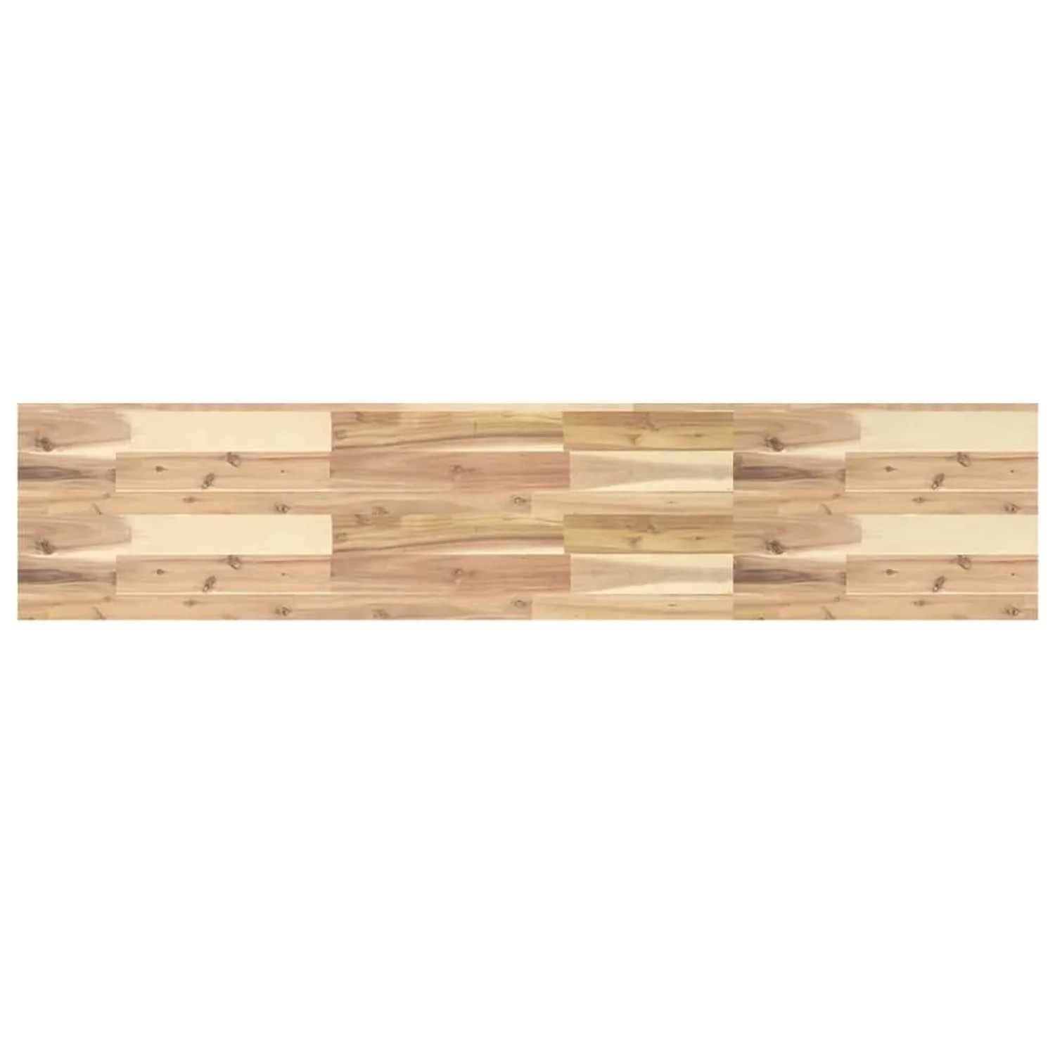 vidaXL Schweberegal 160x30x4 cm Massivholz Akazie Unbehandelt 3279467